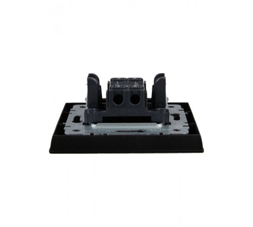 BRITE Выключатель 1-клавишный 10А в сборе ВСР10-1-0-БрЧ черный  BR-V10-0-10-K02-F  IEK