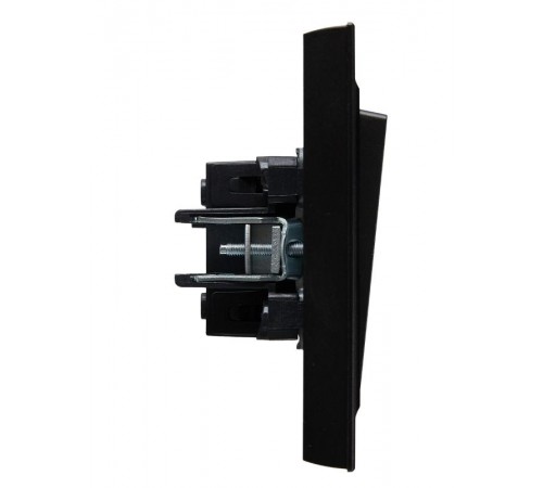 BRITE Выключатель 1-клавишный 10А в сборе ВСР10-1-0-БрЧ черный  BR-V10-0-10-K02-F  IEK