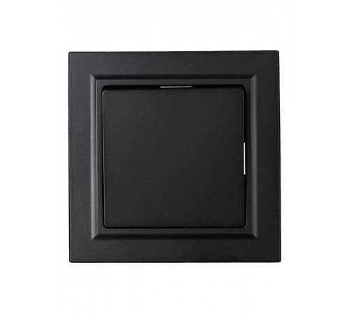 BRITE Выключатель 1-клавишный 10А в сборе ВСР10-1-0-БрЧ черный  BR-V10-0-10-K02-F  IEK