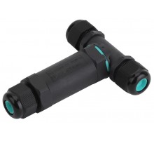 Аксессуары для клемм NO-224-21 ЭРА Коннектор кабельный T-образный IP68 5-Pin  Б0043939  ЭРА