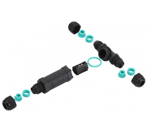 Аксессуары для клемм NO-224-21 ЭРА Коннектор кабельный T-образный IP68 5-Pin  Б0043939  ЭРА