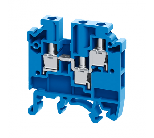 Клемма с тремя контактами винтовая CMC-2,5-TRIPLET-(0,2-4)-I-BU-синий  289830  КЭАЗ