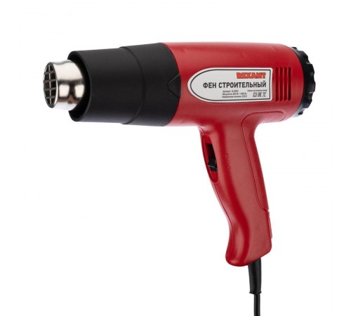 Фен строительный 230 В/1500 Вт с терморегулятором STANDART  12-0052  REXANT