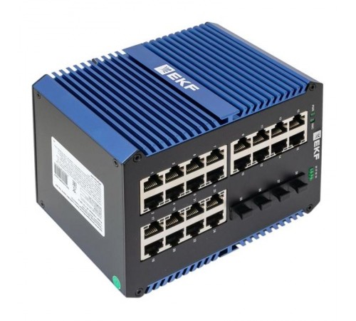 Промышленный неуправляемый коммутатор U-4GX/SFP-24GTP, 4 порта 1000Base-X SFP, 24 порта 10/100/1000Base-T(X) RJ45 c PoE, монтаж на динрейку TSX TSX-U