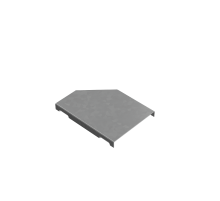 Крышка переходника левого 50-100 мм "ПЛЮС" HD  KPDplus50-100-L HD   КМ-профиль