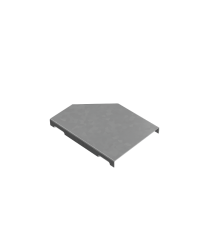 Крышка переходника левого 50-100 мм "ПЛЮС" HD  KPDplus50-100-L HD   КМ-профиль