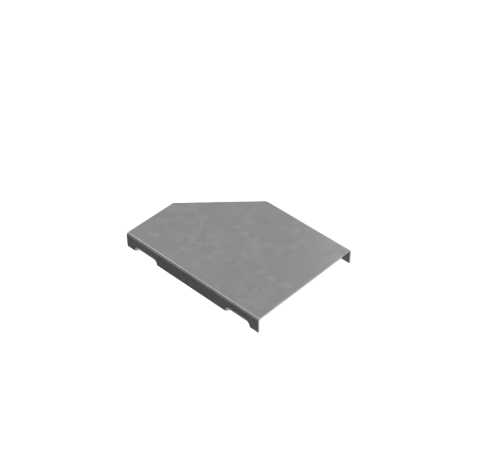 Крышка переходника левого 50-100 мм "ПЛЮС" HD  KPDplus50-100-L HD   КМ-профиль