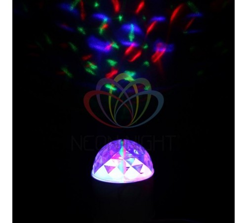 Диско-лампа светодиодная в компактном корпусе, 230 В  601-252  NEON-NIGHT
