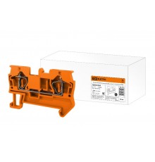 Зажим клеммный безвинтовой (ЗКБ) 2,5 мм2 31А оранжевый  SQ0822-0094  TDM