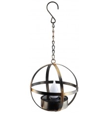 Cветильник садовый декоративный Лофт подвесной на цепи на солнечной батарее, ERASFM-02 металл, 28 см  Б0044846  ЭРА