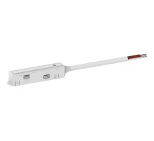 Соединитель-коннектор для низковольтного шинопровода, белый, кабель 2м LD3001  41970  FERON