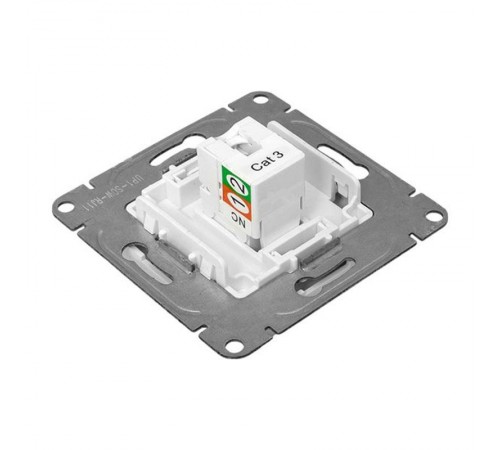 Механизм розетки RJ11, белый Эпика EKF  UP1-SOW-RJ11  EKF