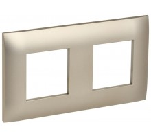 SKANDY Рамка 2-местная SK-F02Sh шампань  SK-M22-K37  IEK