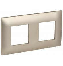 SKANDY Рамка 2-местная SK-F02Sh шампань  SK-M22-K37  IEK