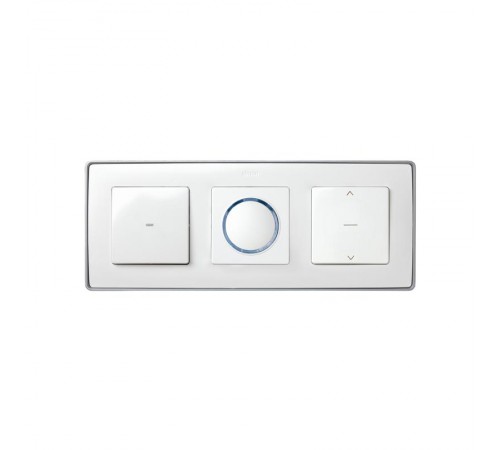 Simon 82 Рамка декоративная, 3 поста, Select, S82 Detail, белый-алюминий  8201630-243  Simon