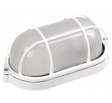 Светильник для ЖКХ НПП 1202 100Вт Е27 IP54 белый/овал с реш.  LNPP0-1202-1-100-K01  IEK