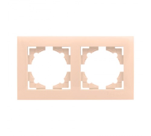 Валенсия рамка 2-местная кремовая EKF PROxima   EWM-G-302-20   EKF