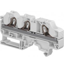 Клемма втычная ZK10-3P серая - 10 мм?, 3 зажима  1SNK710011R0000  TE