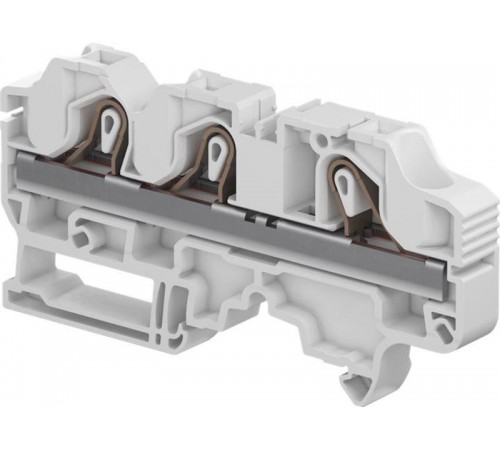 Клемма втычная ZK10-3P серая - 10 мм?, 3 зажима  1SNK710011R0000  TE