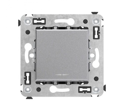 Кнопка одноклавишная в стену, "Avanti", "Закаленная сталь"  4404153  DKC