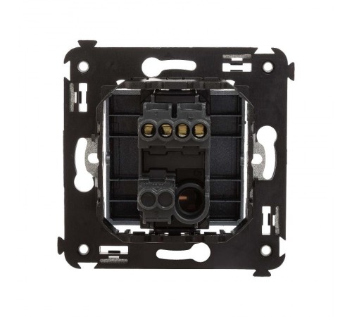 Кнопка одноклавишная в стену, "Avanti", "Закаленная сталь"  4404153  DKC