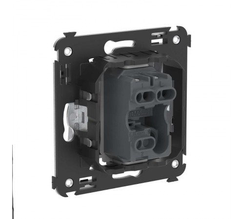 Кнопка одноклавишная в стену, "Avanti", "Закаленная сталь"  4404153  DKC