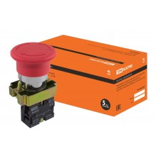 Кнопка BS542 "Грибок" аварийная с фиксацией поворотная красный  SQ0704-0052  TDM
