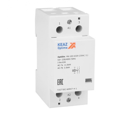 Контактор модульный OptiDin MK-100-6320-230AC (L)  343734  КЭАЗ