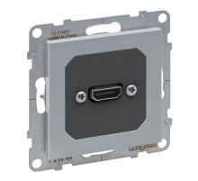 SUNO Розетка HDMI с предварительно подключенным разьемом. Цвет "Алюминий"  721349  Legrand