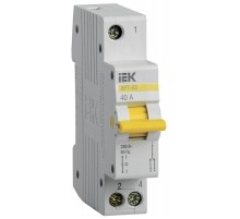 Выключатель-разъединитель (рубильник) трехпозиционный ВРТ-63 1п 40А  MPR10-1-040  IEK