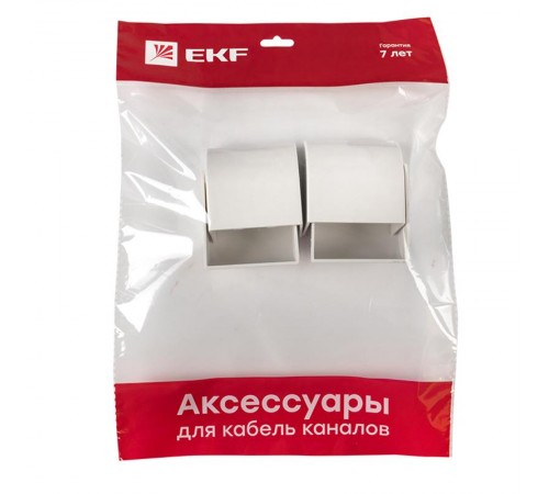 Заглушка (60х40) (4 шт) Plast EKF PROxima Белый    ecw-60-40x4   EKF