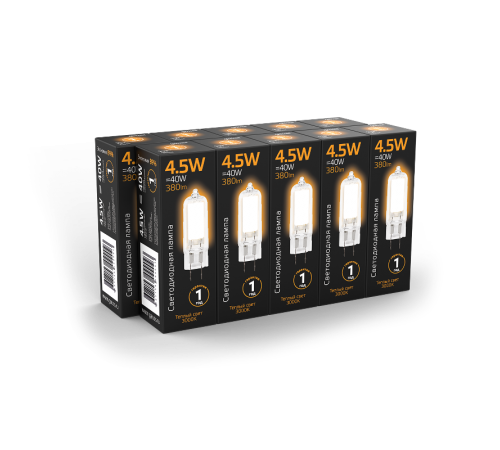 Лампа светодиодная Black LED G4 AC220-240V 4.5W 380lm 3000K Glass  107807104  Gauss