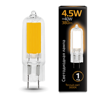 Лампа светодиодная Black LED G4 AC220-240V 4.5W 380lm 3000K Glass  107807104  Gauss