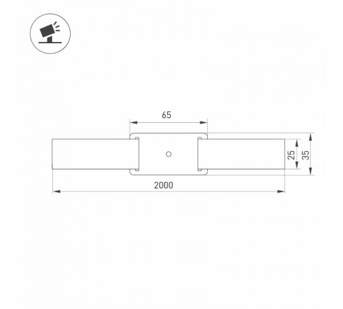 Основание для светильника ALT-BELT-1-2000 (BK) (Arlight, Металл)  032550  Arlight