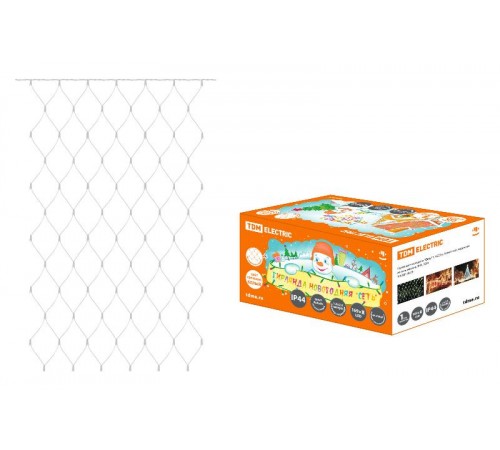 Гирлянда новогодняя "Сеть" 1,5х2,5 м, белый свет, наружное использование, IP44,  SQ0361-0020  TDM ELECTRIC