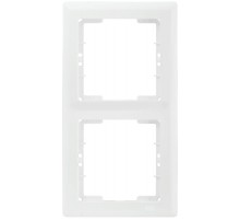 BOLERO белый Рамка 2-местная вертикальная РB-2-ББ EMB21-K01  IEK