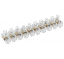 Зажим винтовой  концевой изолированный КЗВИ 4,0мм2 (10x1)  UZVK-04-10  IEK