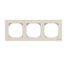 Рамка 3-постовая, серия SKY, цвет дерево белый ясень2CLA857300A2001 ABB