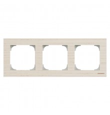 Рамка 3-постовая, серия SKY, цвет дерево белый ясень2CLA857300A2001 ABB