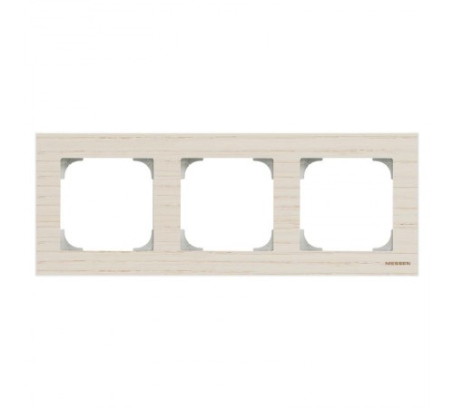 Рамка 3-постовая, серия SKY, цвет дерево белый ясень2CLA857300A2001 ABB