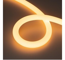 Светодиодная лента герметичная MOONLIGHT-SIDE-A336-D25mm 24V Warm2300 360deg (14.4 W/m, IP65, 2835, 5m, wire x1) (Arlight, Вывод кабеля боковой)  038