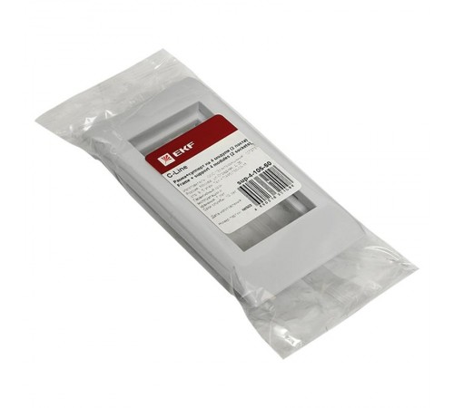 Рамка+суппорт на 4 модуля (2 поста) для парапетного кабельного канала C-Line  sup-4-105-50  EKF