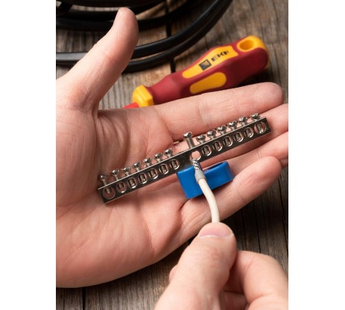 Шина "N" 63.14 (1-н изолятор стойка) никель EKF PROxima  sn1-63-14-1  EKF