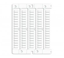 Маркировка для клемм ДКС, жесткая, 5х10мм. Период 6мм. Белая  NUTB1061  DKC