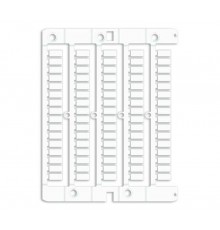 Маркировка для клемм ДКС, жесткая, 5х10мм. Период 6мм. Белая  NUTB1061  DKC