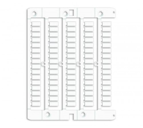 Маркировка для клемм ДКС, жесткая, 5х10мм. Период 6мм. Белая  NUTB1061  DKC