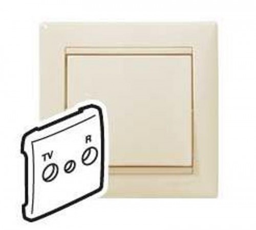 Valena Сл. кость Накладка TV-FM розетки (стандарт Hirshman)  774342  Legrand