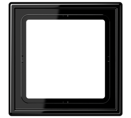 Рамка для вертикальной и горизонтальной установки, 1 пост; дюропласт; черный; LS990  LS981SW  Jung