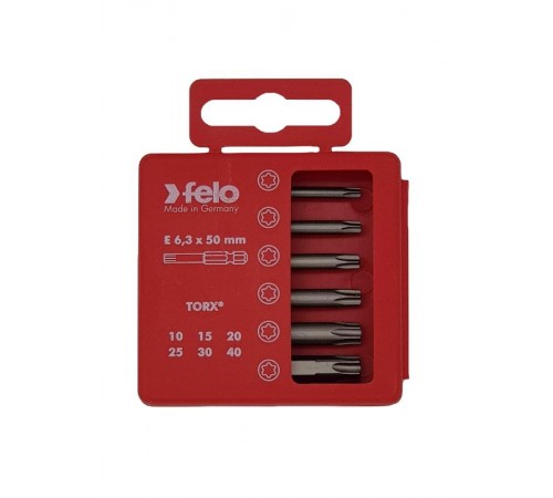 Набор бит Tx Industrial 50 мм в кейсе, 6 шт  03691516  Felo