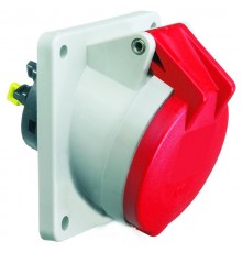 Розетка встраиваемая 16A 5р(3P+N+PE) 6h 400V IP54,75х75 Quick-Connect I 12961-Bals I Bals